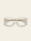 Gucci square acetate eyeglasses with transparent frame, UK version