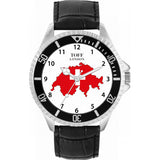 Superdrug Toff London White Mens Switzerland Flag Watch- Buy online at McGrocer