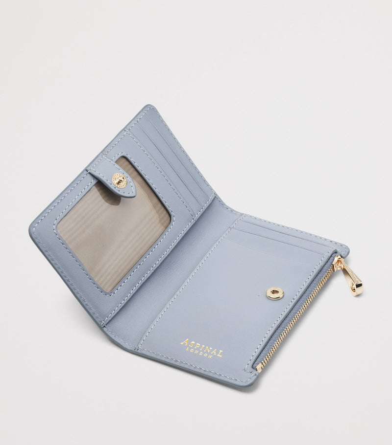 Aspinal of London croc-embossed Mayfair purse, imported from the UK
