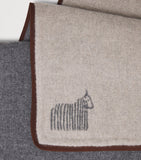 Colombo cashmere nubuck-trim scarf 35x216cm, UK version