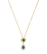 Harrods Suzanne Kalan Yellow Gold, Diamond, Emerald and Opal One of a Kind Necklace- Buy online at McGrocer