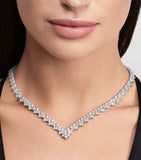 Graff diamond necklace pear marquise round (British brand)