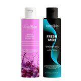 Superdrug ErthSkin Fresh Men and Grapes Shower Gels Duo 2x300ml- Buy online at McGrocer