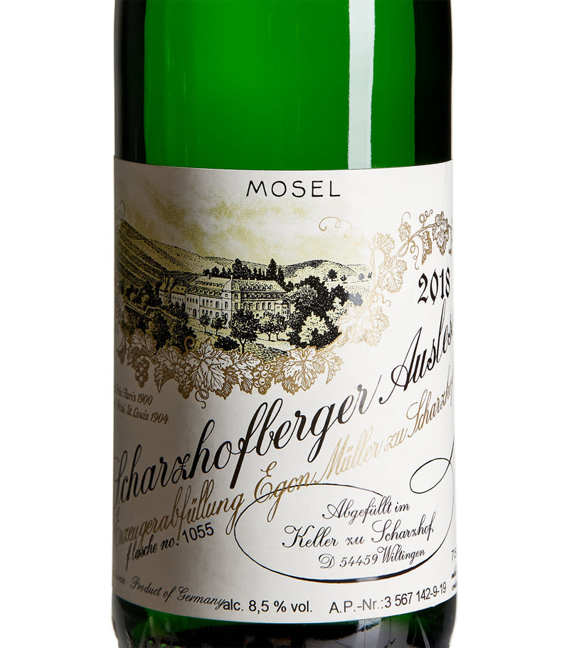 Egon Muller Scharzhofberger Riesling Auslese Goldkapsel 2018 75cl - British product