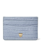 Aspinal of London croc-embossed leather slim card holder, UK version