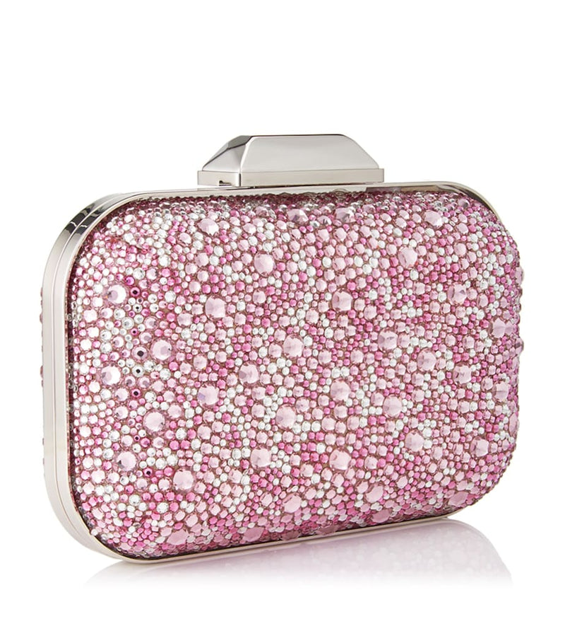 Jimmy Choo crystal-embellished clutch bag (British brand)