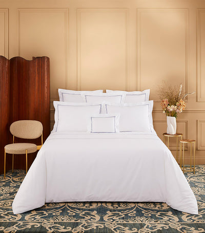 Harrods Yves Delorme Organic Cotton Duo Marine King Duvet Cover (240cm x 220cm)- Buy online at McGrocer
