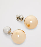 Weekend Max Mara Pasticcino bag earrings gold-tone orbs, imported from the UK