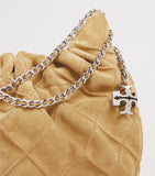 Tory Burch mini suede Flemming cross-body bag, imported from the UK