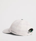 God's True Cashmere tartan cap with malachite gemstone (British brand)