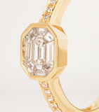 SHAY yellow gold diamond illusion ring, UK version