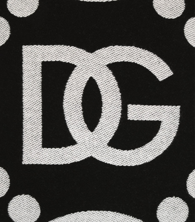 Dolce&Gabbana Casa wool-silk-cashmere logo cushion 50cm x 50cm - British product