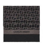 Giorgio Armani pure wool logo scarf - British product