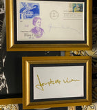 Leipzig Galleries Gianni and Donatella Versace signed photo display (British brand)