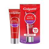 Superdrug Colgate Max White Ultimate Radiance Whitening Toothpaste 75ml- Buy online at McGrocer