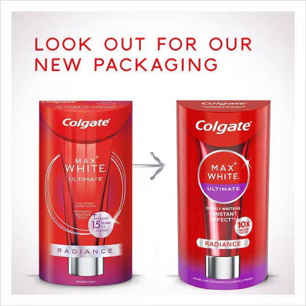 Colgate Max White Ultimate Radiance Toothpaste 75ml - British product
