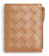 Harrods Bottega Veneta Small Leather Intrecciato Bifold Wallet- Buy online at McGrocer