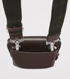 Aspinal of London leather reporter cross-body phone pouch (British brand)