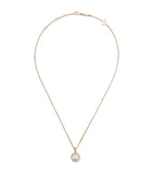 Chopard rose gold Happy Diamonds pendant necklace (British brand)