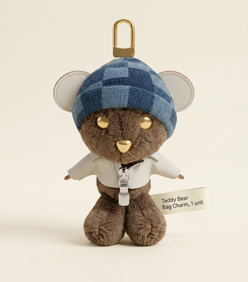 Louis Vuitton Louis Bear bag charm with leather jacket, UK version