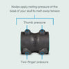 Chirp Wheel XR neck and headache relief massager 4 inch, imported from the UK