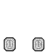 Harrods Boucheron White Gold and Diamond Vendôme Liseré Earrings- Buy online at McGrocer