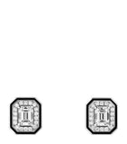 Boucheron white gold diamond Vendôme Liseré earrings, UK version