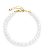Monica Vinader Nomade gold vermeil pearl bracelet, imported from the UK