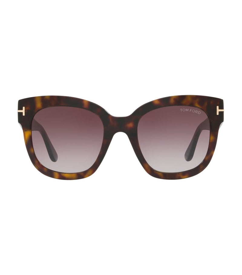 TOM FORD rectangle sunglasses tortoiseshell - British product