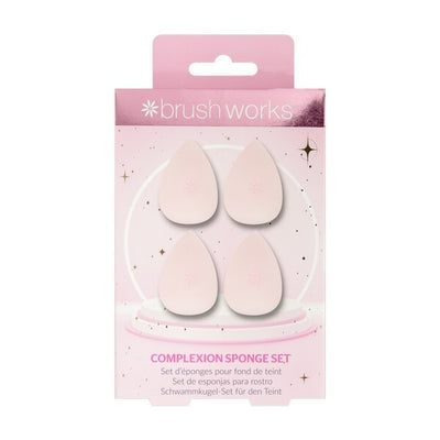 Superdrug Brushworks Complexion Sponge Bauble Set 4 Piece Makeup Sponge- Buy online at McGrocer