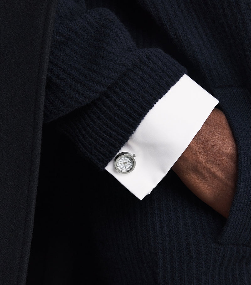 Tateossian Big Ben watch cufflinks with functioning watch, UK version
