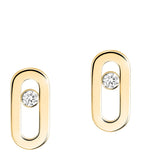 Messika Move Uno diamond stud earrings 0.03ct, imported from the UK