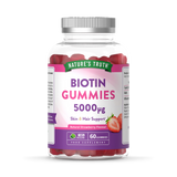 Holland & Barrett Nature's Truth Biotin 5000g Vegan Raspberry Gummies - 60 Count- Buy online at McGrocer