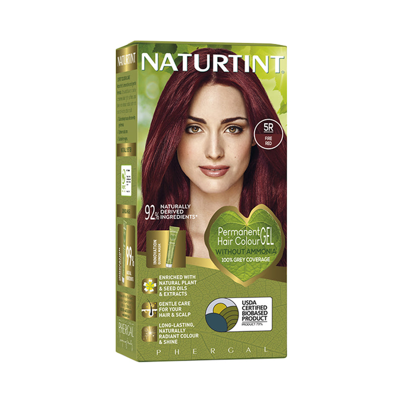 علبة صبغة شعر دائمة Naturtint 5R أحمر ناري، مستوردة من المملكة المتحدة