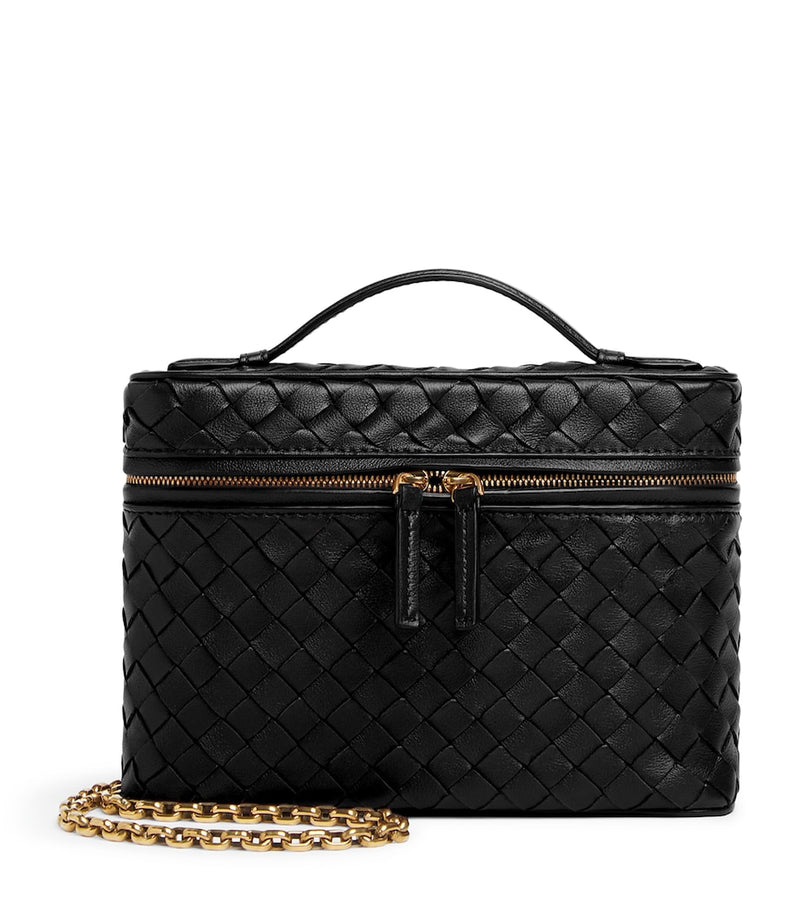 Bottega Veneta small leather soft vanity case H14cm W19cm D3cm (British brand)