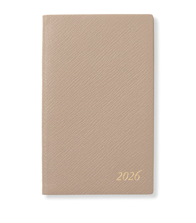Harrods Smythson Panama Leather Weekly Diary 2026 Leather-Bound Diary- Buy online at McGrocer