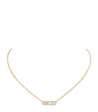 Messika Move Classique necklace yellow gold diamond pavé, UK version