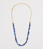 Anni Lu gold-plated deep blue necklace, UK version
