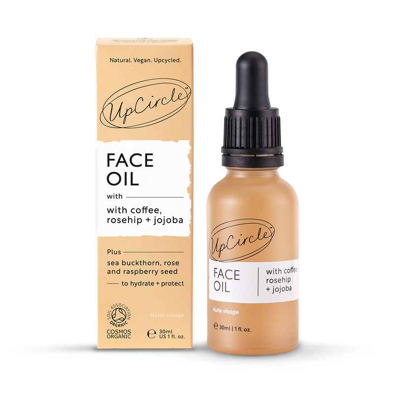 UpCircle Organic Face Oil Coffee Rosehip Jojoba 30ml (British brand)