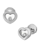 Chopard Happy Diamonds earrings 18kt white gold, imported from the UK