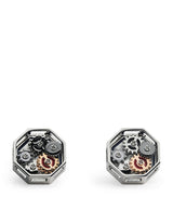 Harrods Tateossian Palladium Octo Gear Cufflinks- Buy online at McGrocer