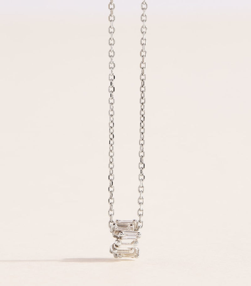 Suzanne Kalan Infinite pendant necklace in white gold and diamonds, UK version