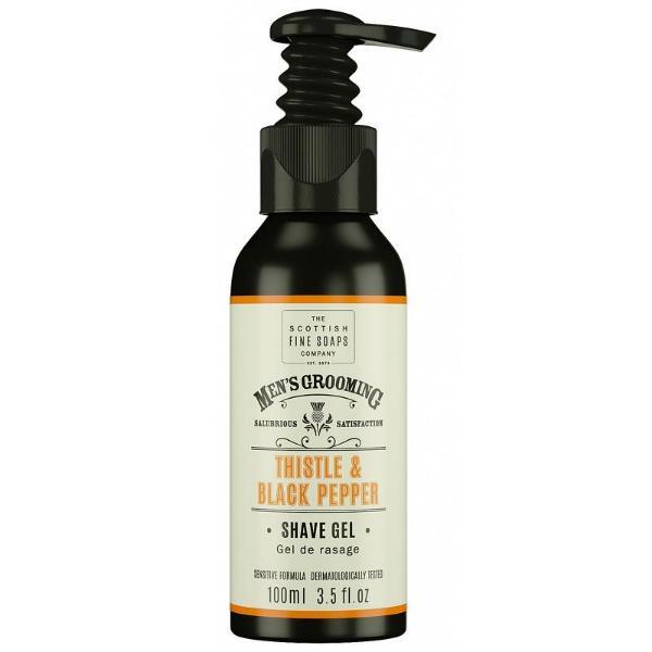 Scottish Fine Soaps Thistle Black Pepper shave gel 100ml - British product
