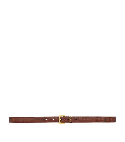 Harrods Saint Laurent Calfskin Cassandre Belt- Buy online at McGrocer