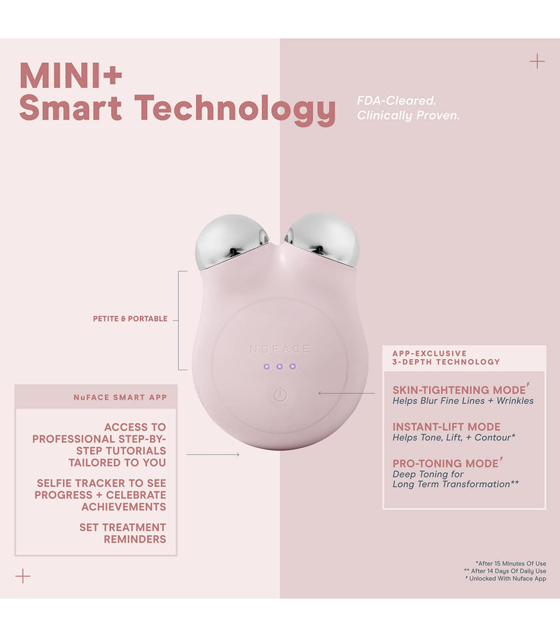 NuFACE Mini+ Starter Kit facial device (British brand)
