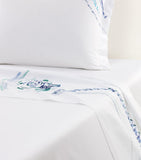 Yves Delorme Couture Pima Cotton Abysses Emperor Flat Sheet (300cm x 320cm)