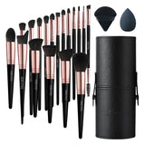 Superdrug Livingandhome Professional Makeup Brush Set Black 18 Piece Kit with Accessories- Buy online at McGrocer