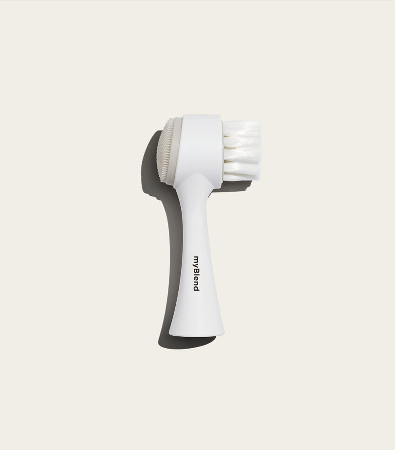 myBlend dual-action cleansing and exfoliating facial brush, imported from the UK