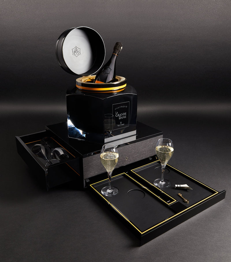 Veuve Clicquot La Grande Dame Inkwell Champagne Case mixed vintage 6 x 75cl (British brand)
