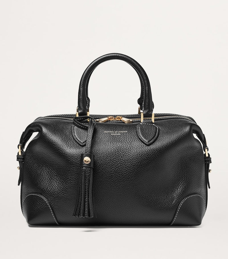 Aspinal of London Hudson bowling bag leather midi, UK version